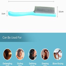 Kuber Industries Set of 2 Flexible Bristles Hair Brush With Paddle image 2