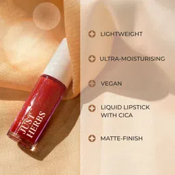 Just Herbs Mini Herb-Enriched Matte Liquid Lipstick Kit - Set of 5 - Deeps & Reds image 3