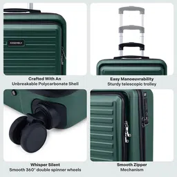 Assembly StarkPro Textured Hard-Sided Overnighter Trolley Bag image 5