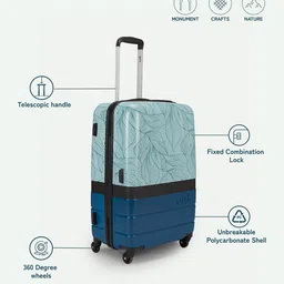 ZOUK Raahi Set Of 2 Printed Hard-Case Trolley Bag image 5