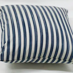 SLEEPY THREADS Blue & White Set of 5 Striped Square Cushion Covers image 3