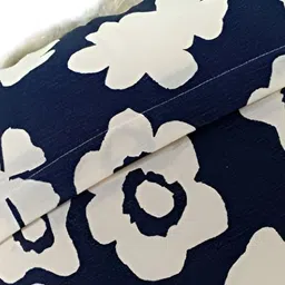 SLEEPY THREADS Blue & White Set of 5 Floral Square Cushion Covers image 4