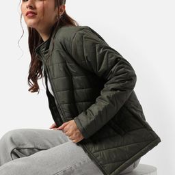Campus Sutra Stand Collar Windcheater Outdoor Puffer Jacket-picture-24