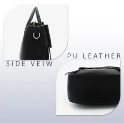 SYGA Structured Handheld Bag With Bow Detail image 5