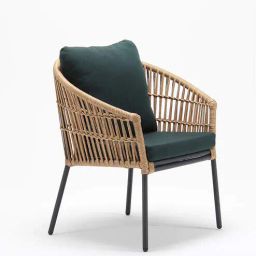 Fagus Rattan Patio Chair In Natural Finish-image-3