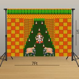 ELEPHANT GANESH K27 Curtain Fabric-image-67