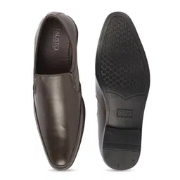 FAUSTO Men Pointed Toe Formal Slip-On Shoes image 4