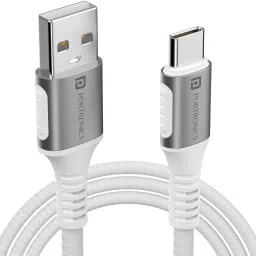 Portronics USB Type C Cable 3 A 1.5 m Konnect Y 3A 1.5m USB to Type C Cable for Type C Devices,4.5mm Braided-6