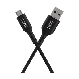 boAt USB 150 MKI Type A to Micro USB 4.9 Feet (1.5M) Cable (Premium Cotton Braiding, Black)-17