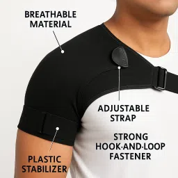 vksurgical Neo Shoulder Support Brace With Adjustable Stretch Strap Belt Shoulder Support image 3