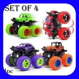 New_Mini Monster Trucks Friction Powered Cars for Kids Pack of 4-image-81