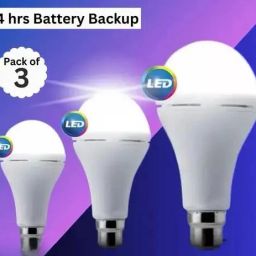 LED Bulbs 12W (Pack of 3) – Built-in Rechargeable Battery – 4 Hour Backup 4 hrs Bulb Emergency Light-image-95