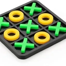 Tic Tac Toe Game Durable Plastic Board for Kids and Adults – Classic XOXO Fun Board Game Accessories-image-2