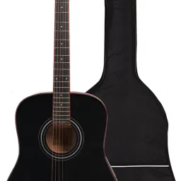 A281BK Professional Acoustic Rosewood Guitar (Black)(with Online Classes) Acoustic Guitar Tonewood Rosewood Right Hand Orientation-picture-17