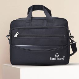 Men & Women Black Messenger Bag - Extra Spacious-image-90