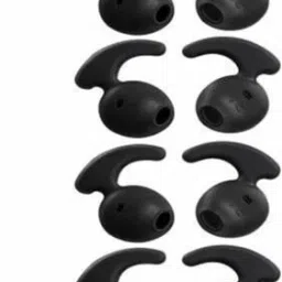 BUMTECH 8 pcs (4 Pair) level u ear buds,soft silicone eartips, level u ear buds cover. Silicone replacement In The Ear Headphone Cushion (Pack of 8, Black) In The Ear Headphone Cushion-image-95