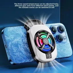 PAPLAJ ENTERPRISES RGB Mobile Fan Efficient Cooling for All Devices 1 Fan Cooling Pad-image-13