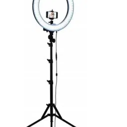 Nehmaps 10 Inch Ring Light With Tripod Stand In 3 Modes Adjustable Light Dimmable Light For smartphone With Phone Holder For Youtube Tik tok Video Live Photo Studio make up Tripod Ring Flash (White) Ring Flash-20