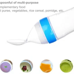 babygo Food Feeder Squeeze Bottle for Solid Food & Teether with Storage Box(combo pack) Teether and Feeder image 4