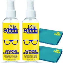 MCP Lens Cleaner 100ml(Pack of 2) with 2 Microfiber Cloth for Eyeglasses, SunglassesLens Cleaner-71
