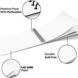 pantonic A5 Top Spiral-Bound Sketchpad for Artists | Sketching and Drawing Paper Doodling Sketch Pad image 4