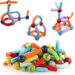36 Piece Magnetic Building Stick & Ball Blocks for Kids 3+ For Boys Girls-22