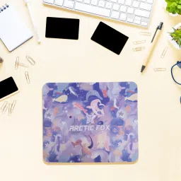 ARCTIC FOX Non-Slip Rubber Base Mouse Pad for Desktop and Laptop Mousepad (Blotch & Trawi) Mousepad image 3
