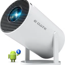 Egate Atom 2X (Ei9027) (200 lm / 1 Speaker / Wireless / Remote Controller) Android 13 | 200 ISO Lumens, 720p Native with 1080p & 4K Support | Manual Focus + Automatic Keystone with Netflix, Prime etc | WiFi 6 & BT, Screen Mirroring | 1GB RAM-8GB ROM Smart Projector-31