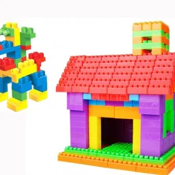 Creative Kids DIY Plastic Building Blocks - 100+ Pieces-12