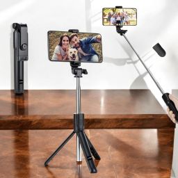 LUGZY Mobile Selfie Stick Detachable Wireless Remote and Tripod Stand Bluetooth Selfie Stick-image-37