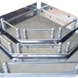 BAAPU CORNER SHELF SET Stainless Steel Wall Shelf-image-47