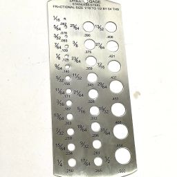 Tool Drill Gauge Stainless Steel 1/16"- 1/2"- Imperial Standard Hand Tool Radius Gauge-10