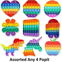 Pop It Fidget Toy Set Anxiety Relief Toy (Send any 4 Pop up toys)-4