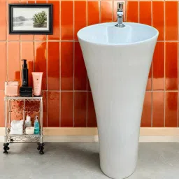 Wash Basin Pedestal|Damru Wash Basin|Wash Basin Hand Wash Stand| EXCLUSIVE TM SERIES'S PREMIUM GRADE QUALITY|DAMRU WASHBASIN| Pedestal Basin-image-86