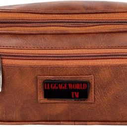 LUGGAGE WORLD PU Leather Waist Pouch Funny Pack bag for Travel | Belt Side Stylish Money Kamar Waist Pouch Funny Pack Swipe Chest bag-image-90