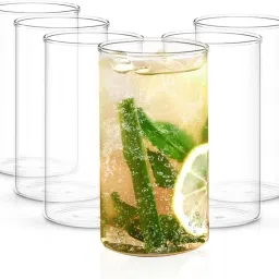 (Pack of 6) Borosilicate Glass Tumbler Set for Water, Cold Drinks,Flame Proof,Microwave Safe Glass Set Water/Juice Glass-image-50