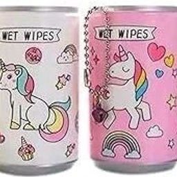Unicorn Portable Mini Wet Wipes Tissue Can for Face, Body Cleaning, Pack of 4-image-51