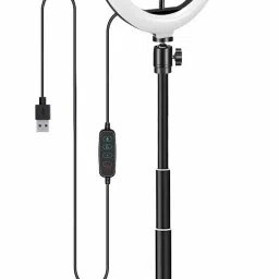 JAMMY ZONES Big Selfie Ring Light 10" with 7ft Tripod Stand for video,Reels Studio J127 Ring Flash-21