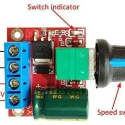 avisri 2 PCS PWM Mini 5a 90w PWM 12v DC Motor Speed Controller DC 4.5v-35v Adjustable Electronic Components Electronic Hobby Kit image 3