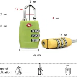 uptodatetools TSA Locks Smart Combination Lock for Travel Luggage Suitcase Anti-theft Code Padlock Customs Password Lock TSA Locks image 2