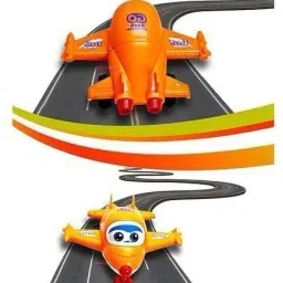 Mini Friction Power Aeroplane Toy with De-Formation Robot Function for Kids|K45-6
