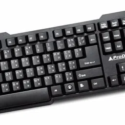 PRODOT Hindi Devanagari (English to HIndi Typing)| with Rupee key | Ergonomic Design Wired USB Standard Multi-device Keyboard Compatible with Desktop, Laptop, Mac-10