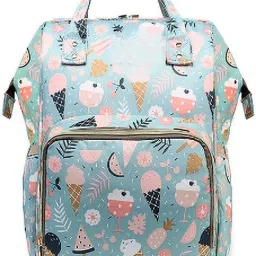 Backpack Icecream Print - Blue Baby Diaper Bag-picture-25