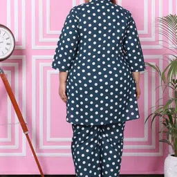 KALINI Plus Size Printed Pure Cotton Tunic With Trouser image 5