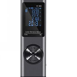 XPR3SS 80 Meters(263 feet) Type-C Rechargeable Angular Measure Metal Ultra Mini Compact Laser Distance Meter Range Finder Portable Digital Measuring Device. image 1