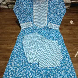 Women Khadi Cotton, Cotton Blend Kurti Palazzo Set-image-43