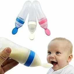 kajaree Silicone Fruit Teether & Food Nibbler & Spoon Bottle (Multicolor) (Pack of 3) Teether and Feeder image 3