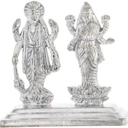 Laxmi Narayana Silver Idol Decorative Showpiece - 3.4 cm-image-37