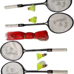 BADMINTON COMBO Black, Blue, Orange Strung Badminton Racquet-image-66