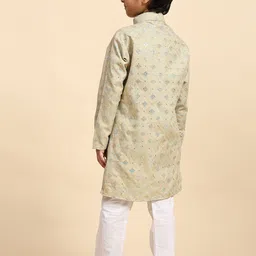Pro-Ethic STYLE DEVELOPER Boys Embroidered Sequinned Kurta with Pyjamas image 3